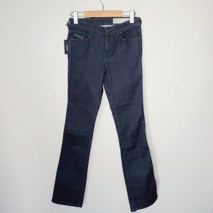 NWT DIESEL Doris Bootcut Dark Wash Jeans (small slim fit)